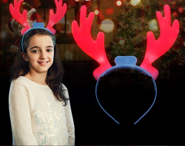 

led colorful christmas headbands festive party glitter headdress