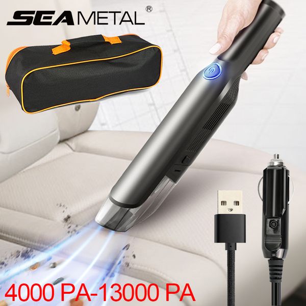 

12v car vacuum cleaner handheld 13k pa rechargeable auto vacuum cleaner wireless portable for car home office