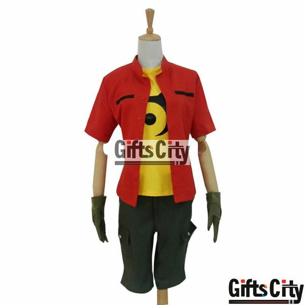 

digimon adventure kanbara takuya униформа cos одежда косплей костюм, Black;red
