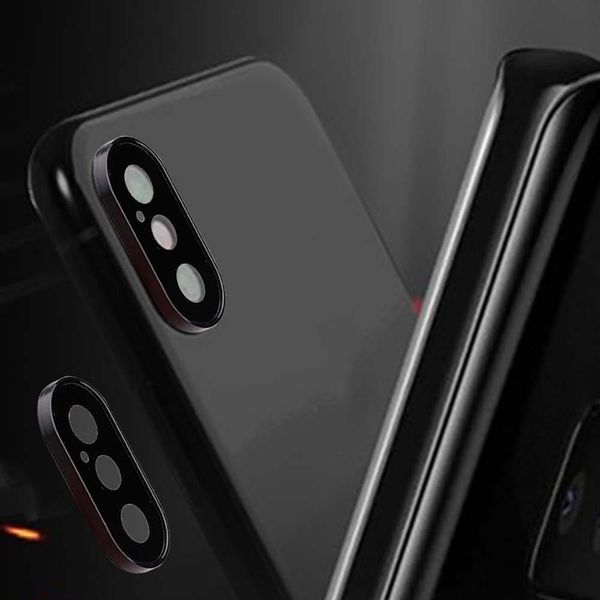 

металлический стеклянный объектив протектор для iphone x / xs / xs max закаленное стекло пленка протектор экрана лист для iphone xs