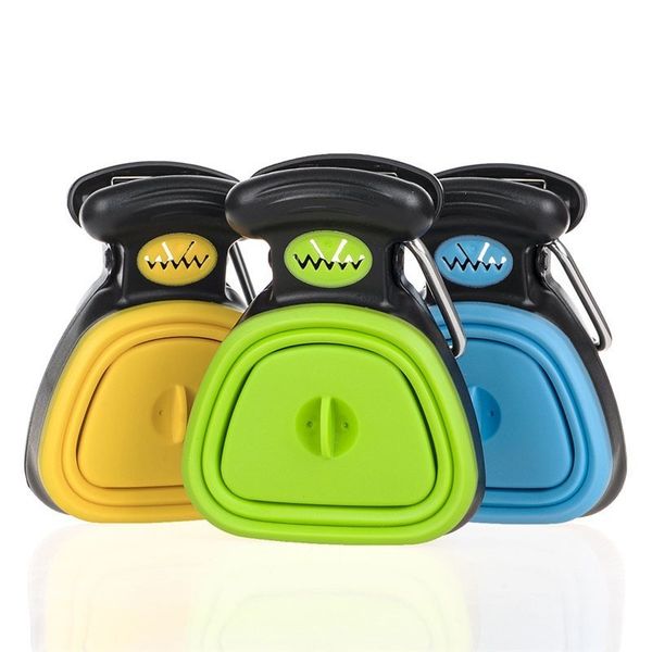 

portable pooper scooper expandable silicone body with waste bag dispenser poop bag ing