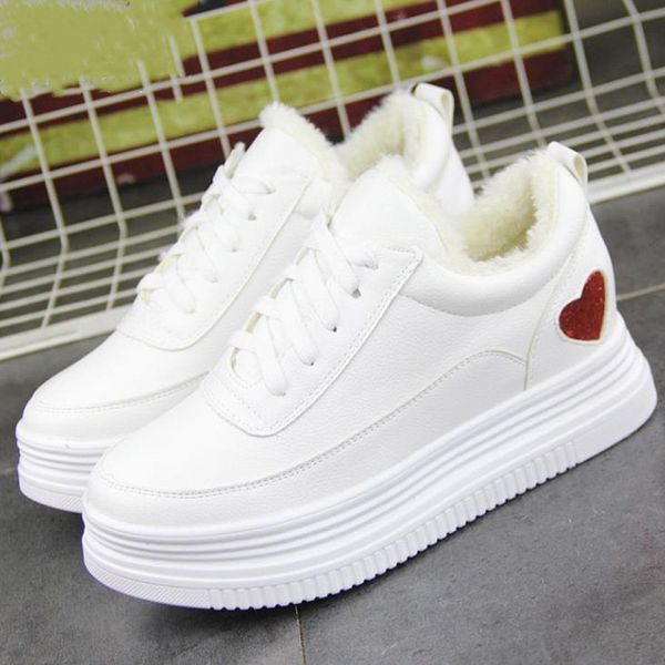 

2019 winter boots women ankle boots warm winter woman shoes sneakers flats lace up ladies shoes women short snow, Black