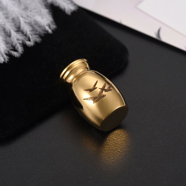 

n016 летающие птицы 25 мм * 16 мм из нержавеющей стали кремация урна погребальная шкатулка пепел держатель памятные украшения для человека, Silver