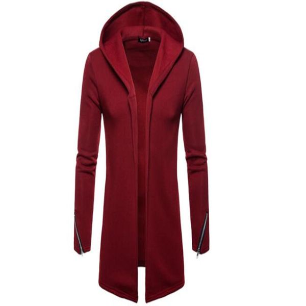 

men's new autumn and winter cardigan hoodie, Black