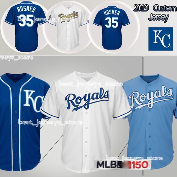 

Kansas City jerseys Royals 5 George Brett 4 Alex Gordon jersey 35 Hosmer Design sweater 2019