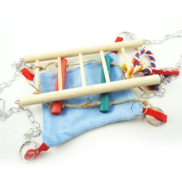 Haustier Vogel Schaukel Spielzeug Haustier Hängende Schaukel für Matte Hängenden Käfig Spielzeug Nymphensittiche Hamster Bunte yq01097