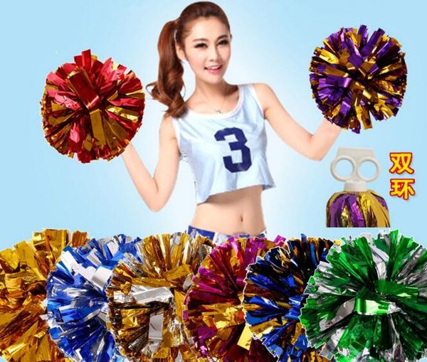 

gold first single paragraph cheerleading pom pon cheerleading cheer supplies#1831