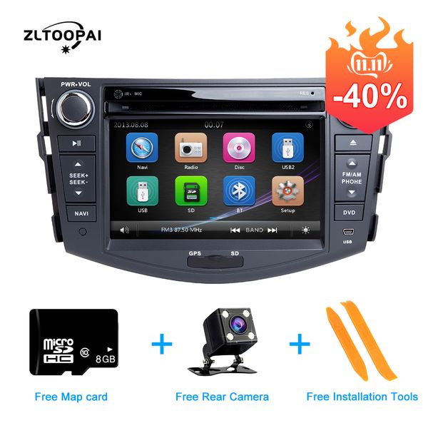 

zltoopai car multimedia player 2 din car dvd player for rav4 2006-2012 auto radio gps stereo dvd usb bluetooth