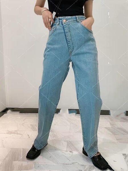 

casual new women denim jeans pants ladies straight cowboy pants ddxgz2, Blue