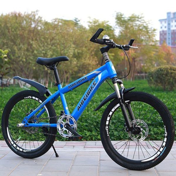 

mountain bike 24-inch single-speed two-disc brake absorber student mountain bike
