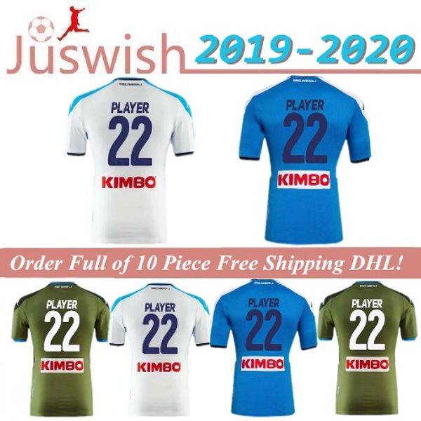 

2019 2020 serie a naples napoli home away soccer jerseys napoli blue football jerseys shirt 19 20 lozano hamsik insigne player shirt, Black;yellow