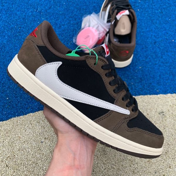 

1 travi low and black reflective neaker factory ver ion with box dhl hipping