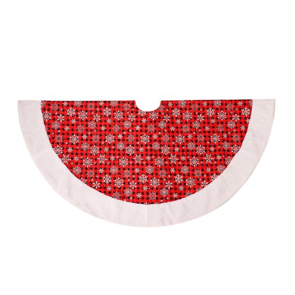 

christmas snowflake printed tree skirt christmas tree decoration ornaments home party supplies