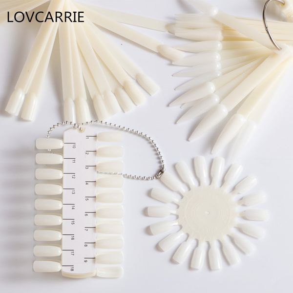 

12 styles false nail tips transparent natural fan-shaped fake nail manicure art sticks practice training polish display set, Red;gold