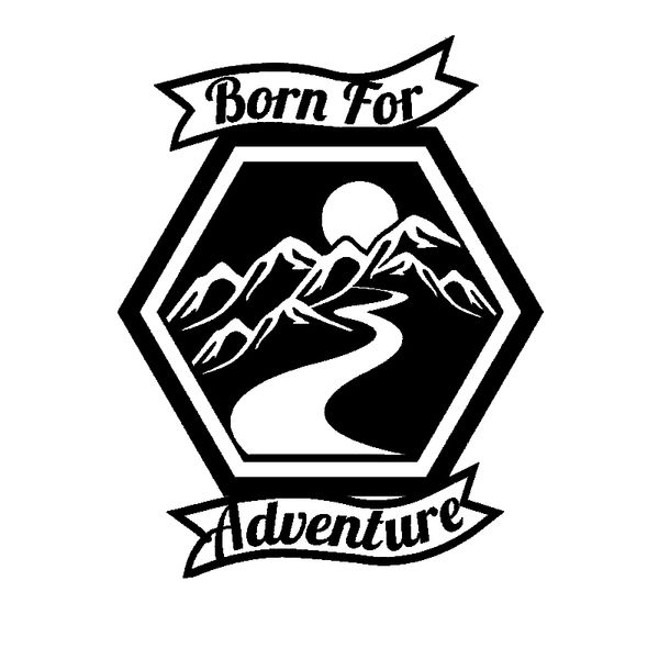 

16 * 12.5cm рожденный для приключений кемпинг смешные окна автомобиля бампер новизны jdm drift винила стикера автомобиля стикер