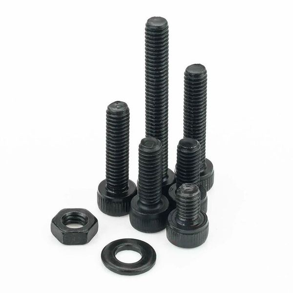 

1200pcs set screws nuts m2-4 head cap washers bolts allen wrench fasteners hooks household repair tools supplies
