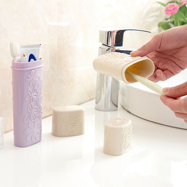 

outdoor hiking toothbrush cap case protect toothpaste storage box portable cover holder travel camping bathroom accessories