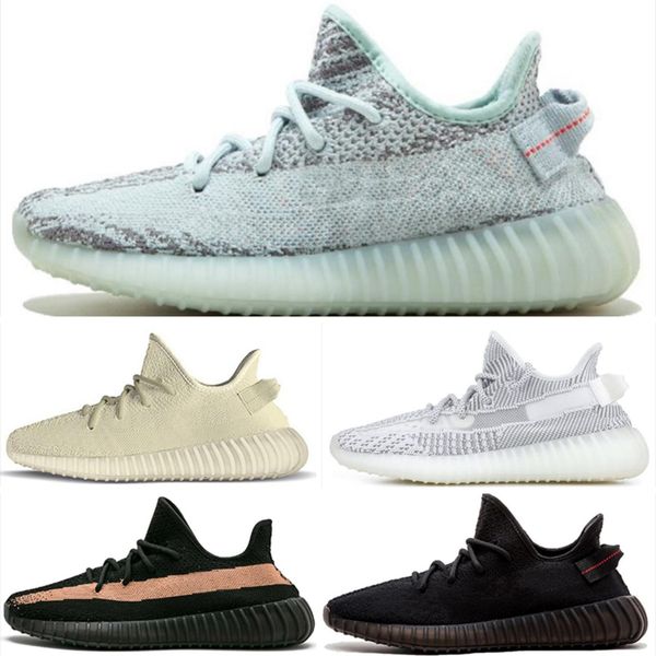 

v2 static clay sesame true form hyperspace men women running shoes kanye west beluga 2.0 orange bred sports sneakers 36-45