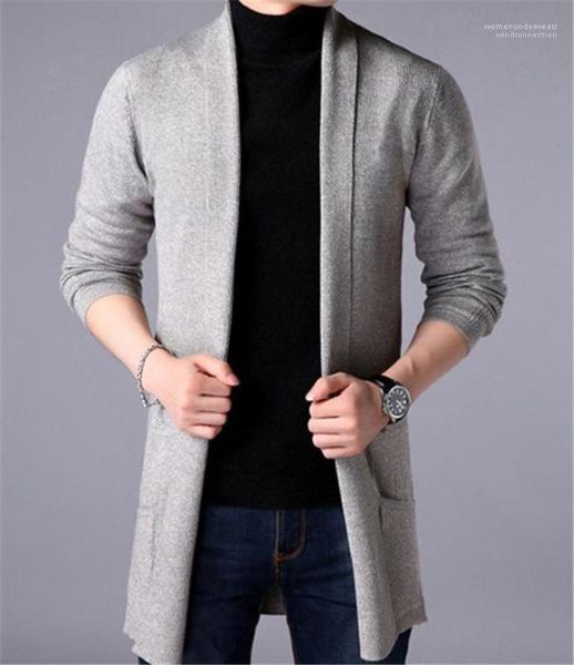 

slim pocket mens cardigan coats casual long sleeve males clothing solid color mens designer sweaters fashion, White;black