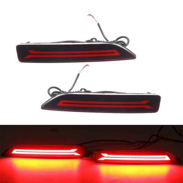 

car led rear bumper tail light reflector light parking brake fog for honda crv 2007-2009