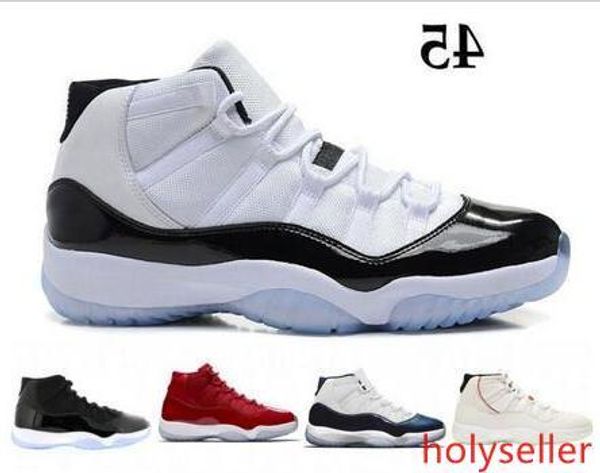 

concord 45 11s xi platinum tint men basketball shoes 11 bred space jam cap and gown prm women sports sneakers us 5.5-13