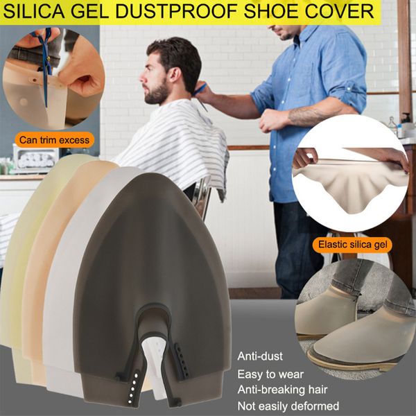

silicone shoe cover waterproof hairdressing shoe cover protector case for salon shop supplies shoes protection hairdressing accessories