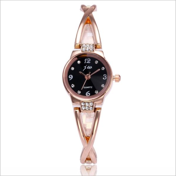 

2019 new bracelet watches women luxury crystal dress wristwatches silver clock women's fashion casual quartz watch, Slivery;brown