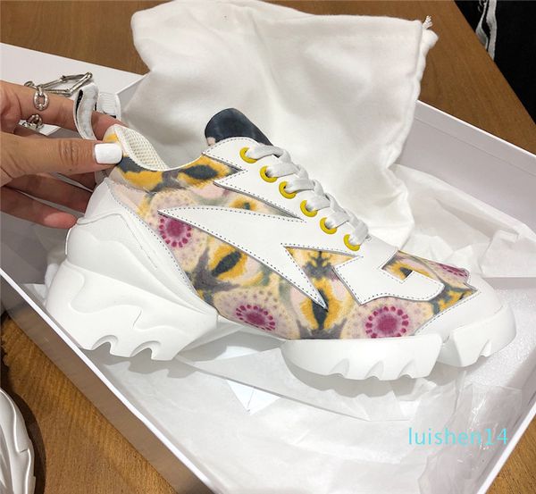 

2020 new fashion luxury designer women shoe women neoprene grosgrain ribbon d-connect sneakers lady wrap-around rubber sole casual shoe al07, Black