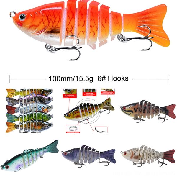 

mhlb9 luya floating bait * 15.5g 10cm surface tidal wave simulation fake fishing bait long swith steel ball wave lying