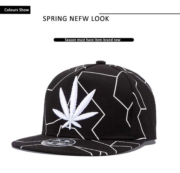 

мода мужская и женская плоские шляпы завод вышивки бейсболки hip hop canvas шляпы, Black;white