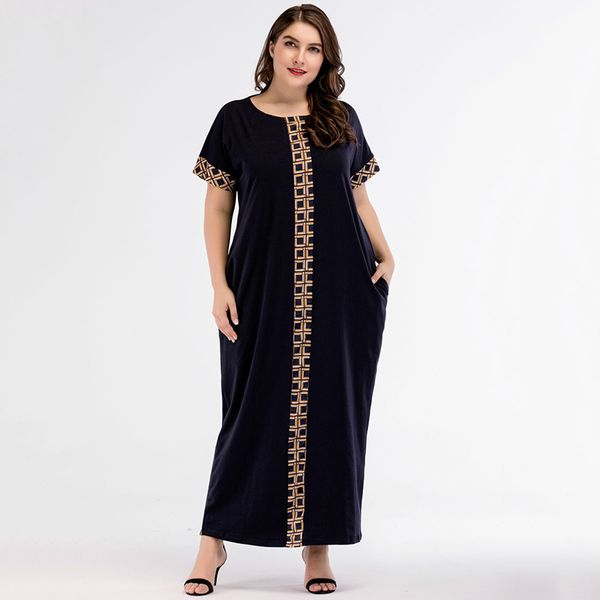 

casual print maxi dress knitted muslim abaya full skrit loose kimono long robe gowns ramadan middle east arab islamic clothing, Red