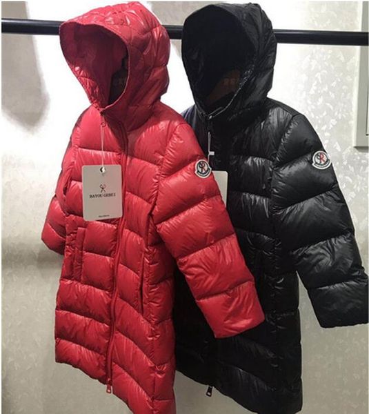 

children kids down jacket in the long section of the korean version of white in boy child baby children's clothing gift