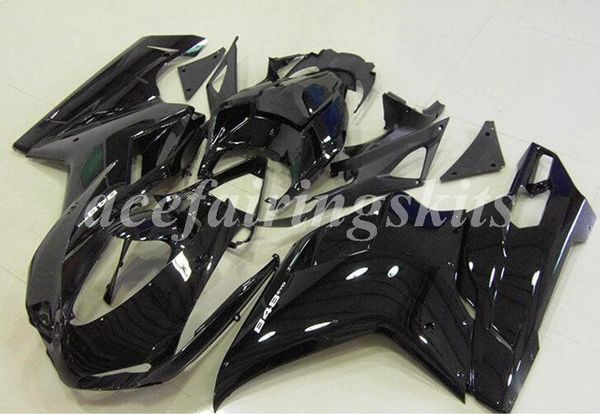 

4 gifts new abs motorcycle full fairings set fit for ducati 848 1098 1198 1098s 1098r evo 2007 2008 2009 2010 2011 2012 black luster