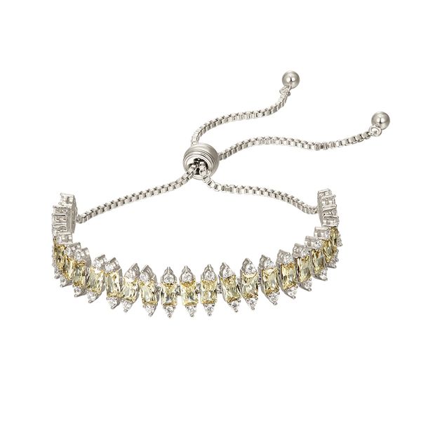 

advanced feel fashion bling color zircon pull bracelet bracelet, Golden;silver