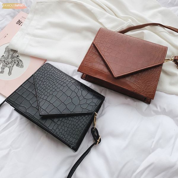 

vintage leather crocodile pattern crossbody bags for women 2020 handbags women bags designer small shoulder messenger bag