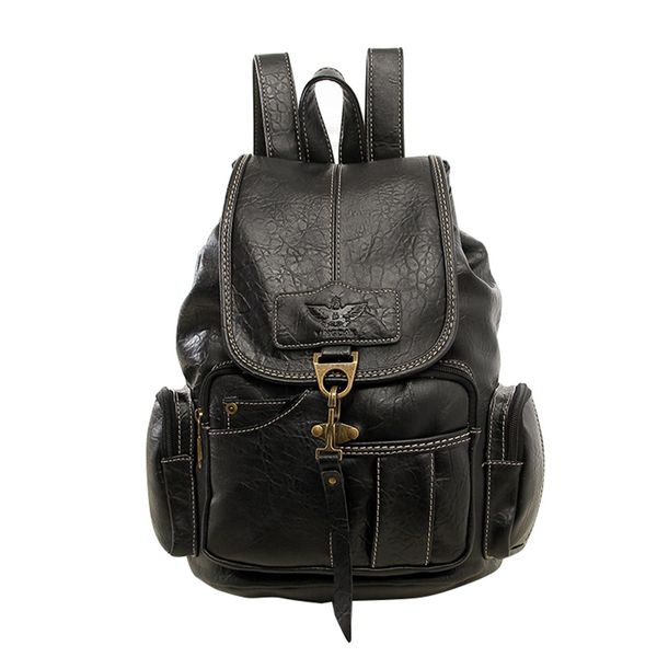 

women backpack vintage backpacks for teenage girls fashion travel pack bags pu leather rucksack