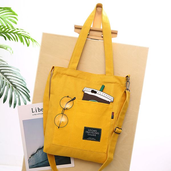 

ladies corduroy canvas tote bag women's casual shoulder bag foldable shopping