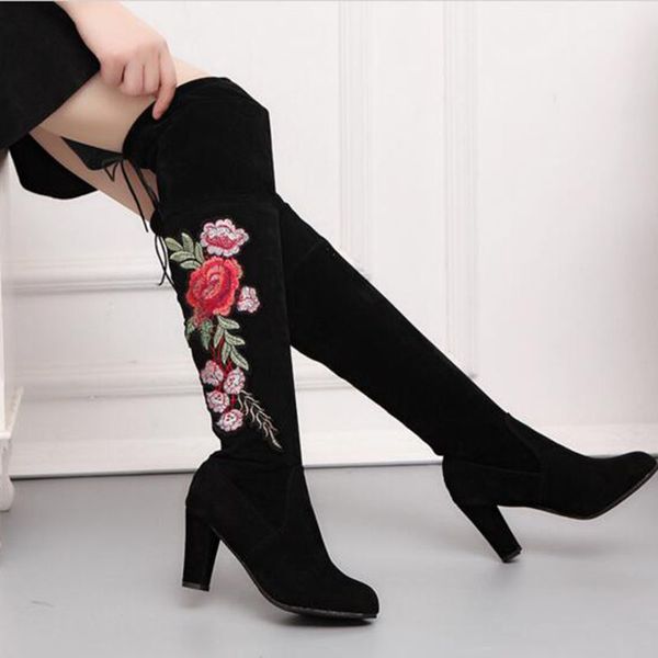 

женин зима гоѬа пѬодажа вивка локђное адо над коленом апоги, slim fit о, Black