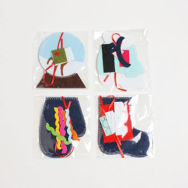 

christmas tree ornament handmade diy creative children puzzle