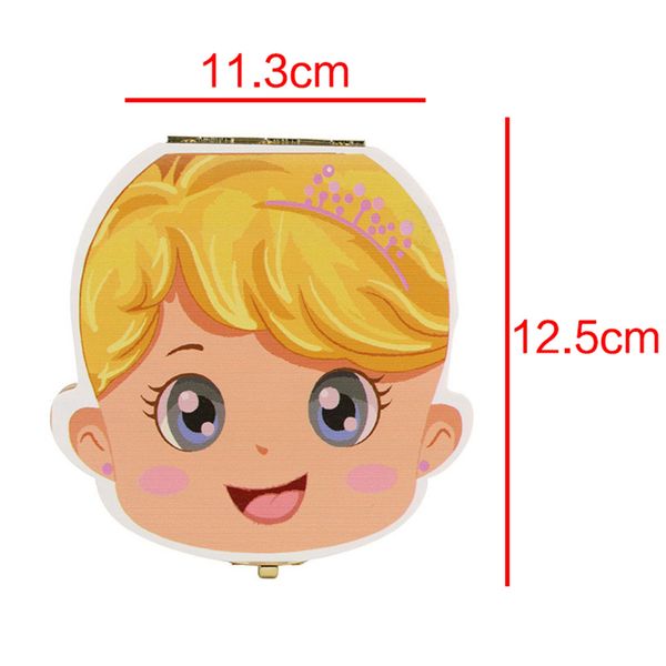 

english/spanish/french language wood baby tooth organizer boxes save deciduous wooden keepsake teeth storage