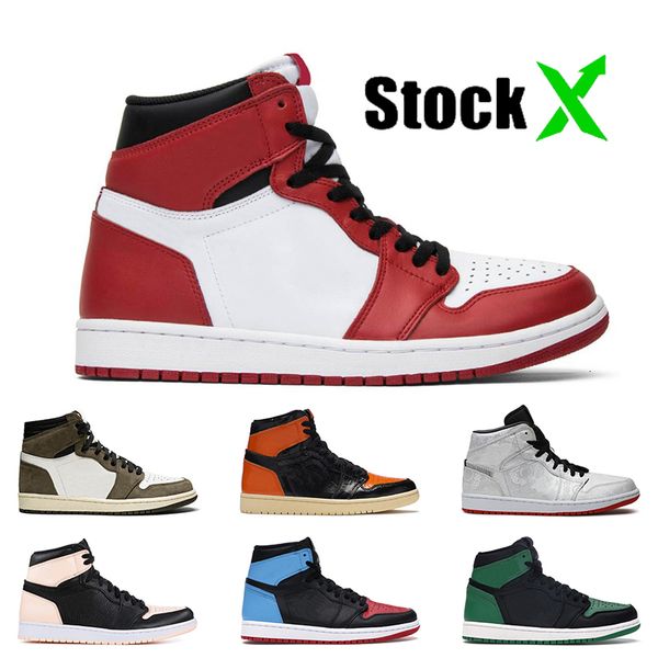 

chicago 1 1s jumpman womens mens basketball shoes travis scotts pine green 1s fearless shattered backboard 3.0 sports trainers sneakers