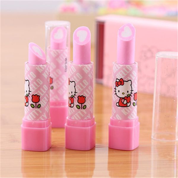 

lipstick eraser korea creative stationery school supplies primary school prize gift