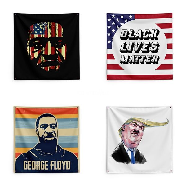 

150*150cm i cant breathe blanket george floyd printing tapestry black lives matter household wall banner #qa60386