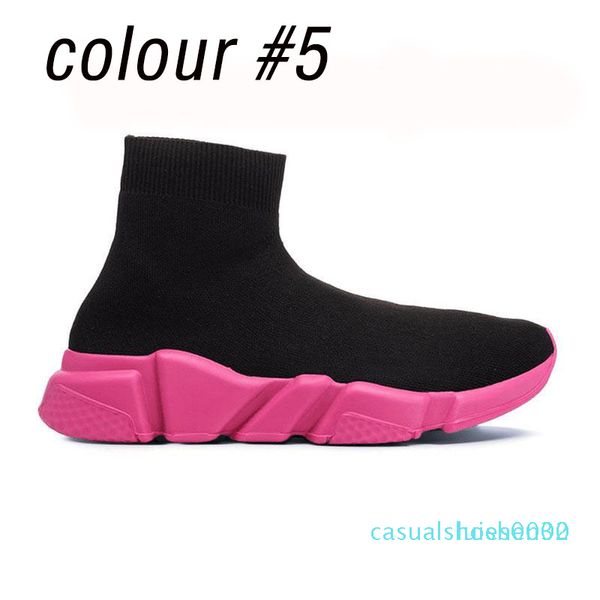 

2020 лучшие качества speed ​​trainer носки обувь для мужчин, женщин тройной черный белый красный повседневная обувь модельер кроссовки полус, Black