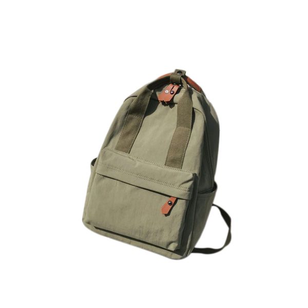 

abdb-nylon bag backpack men and women large capacity solid color travel bag clutch