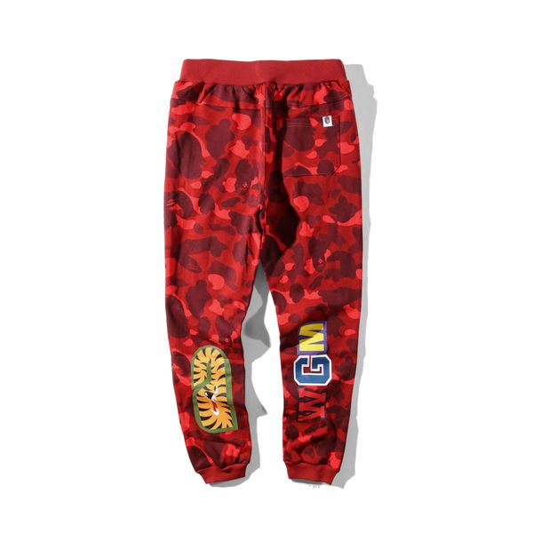 

осень зима любовник акула хлопок камуфляж причинно-следственные брюки мужчины повседневная камуфляж скейтборд длинные брюки, Black