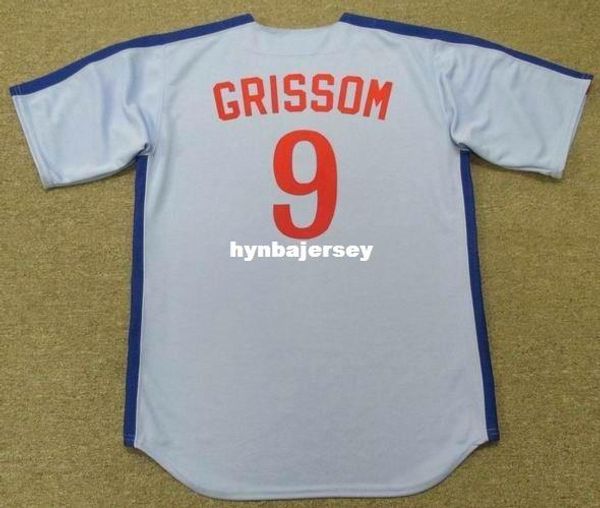 

custom marquis grissom montreal stitched 1991 majestic cooperstown away baseball jersey retro mens jerseys running, Black;blue