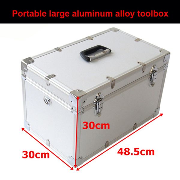

portable large aluminum case toolbox equipment instrument box pgraphic equipment aircraft model aluminum tool display box