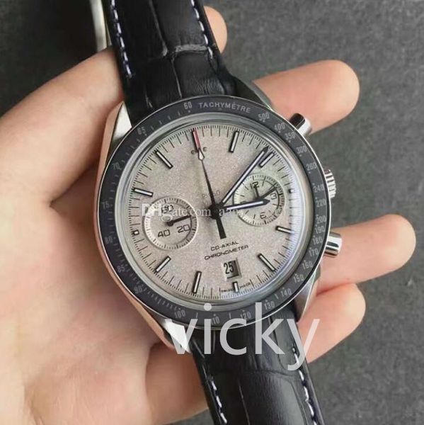 

Jh men watche wi 9300 chronograph automatic black carbon plating 316l teel ca e convex apphire uper luminou water re i tant