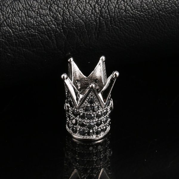 

new fashion diy micro pave rhinestone gold silver plated alloy crown charms jewelry findings components, Bronze;silver